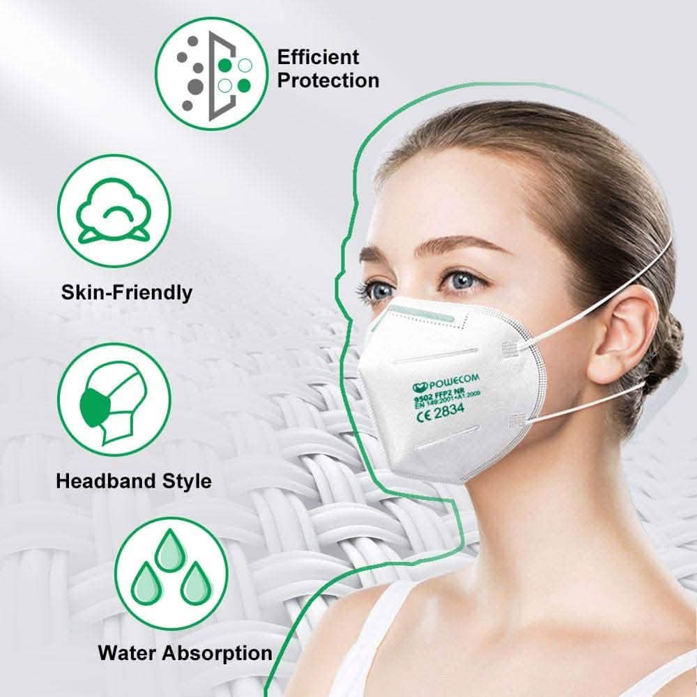 Masques de protection faciale Powecom FFP2