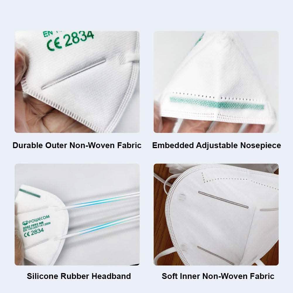 Masques de protection faciale Powecom FFP2