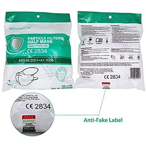 Masques de protection faciale Powecom FFP2