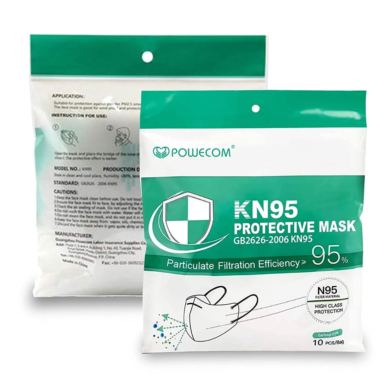 Masque facial Powecom KN95