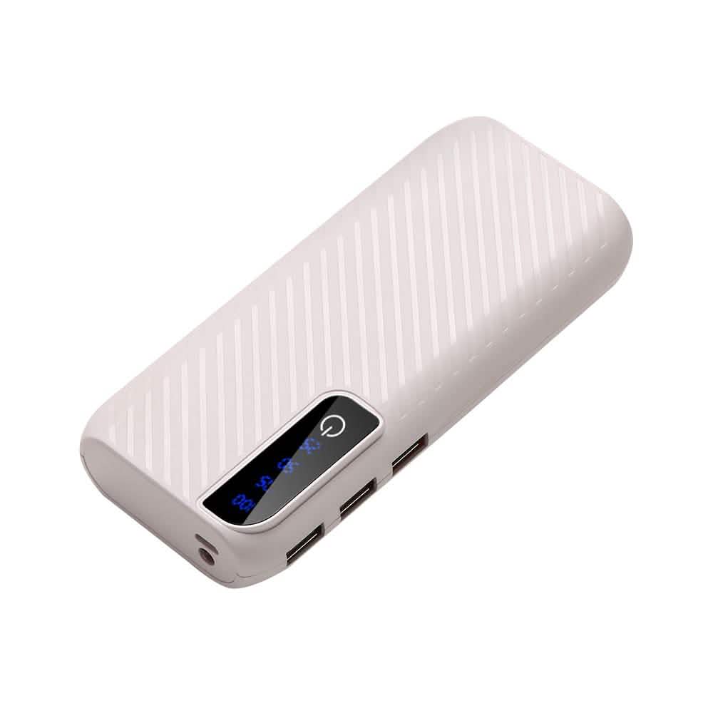 Batterie externe avec 3 ports USB et lampe de poche