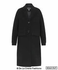 (PRÉCOMMANDE) Manteau long chaud en mélange de laine pour femme