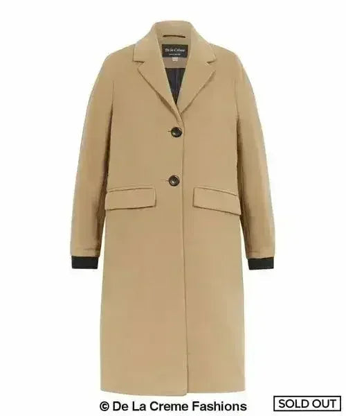 (PRÉCOMMANDE) Manteau long chaud en mélange de laine pour femme