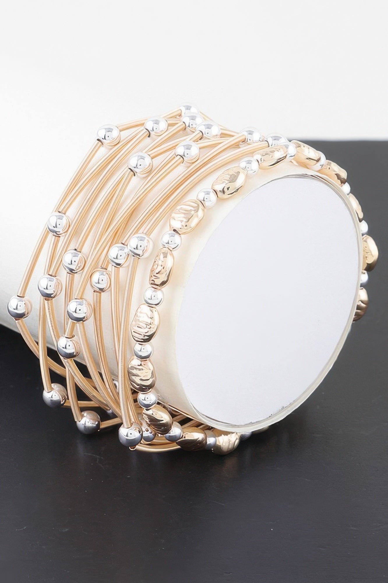 Bracelet empilable en métal précieux