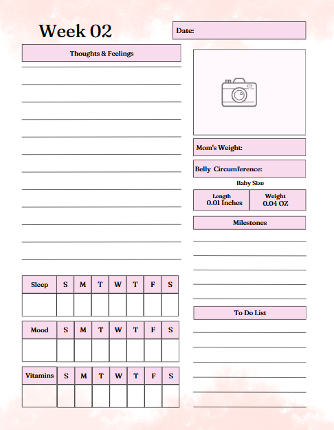 Pregnancy Journal – 58-Page Editable Canva Template