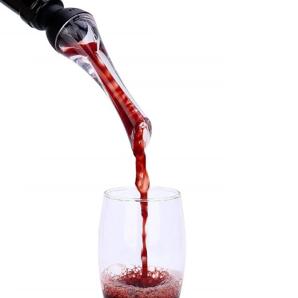 Bec verseur aérateur et carafe à vin premium