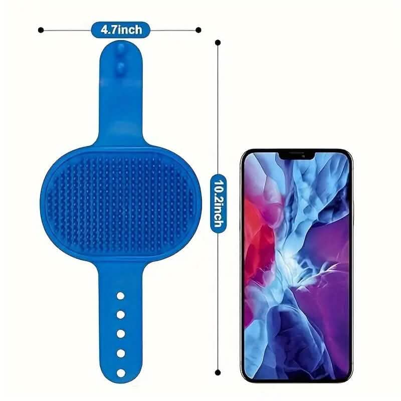 Brosse de toilettage haut de gamme pour animaux de compagnie avec poignée à anneau réglable