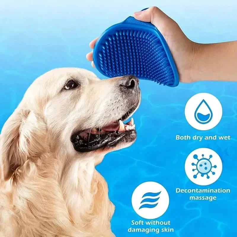 Brosse de toilettage haut de gamme pour animaux de compagnie avec poignée à anneau réglable