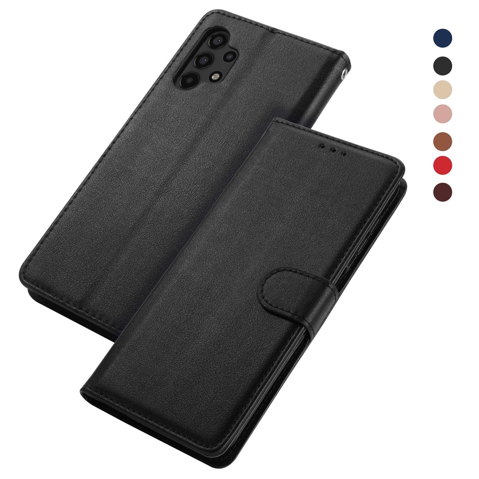 Étui portefeuille à rabat magnétique de protection en cuir synthétique de qualité supérieure / en cuir pour Xiaomi Redmi Note 11S 10 10S 9 9S 9T 8T 8 7 6 5 5A Pro Max 4X 9A 8A 7A 6A POCO X3 NFC
