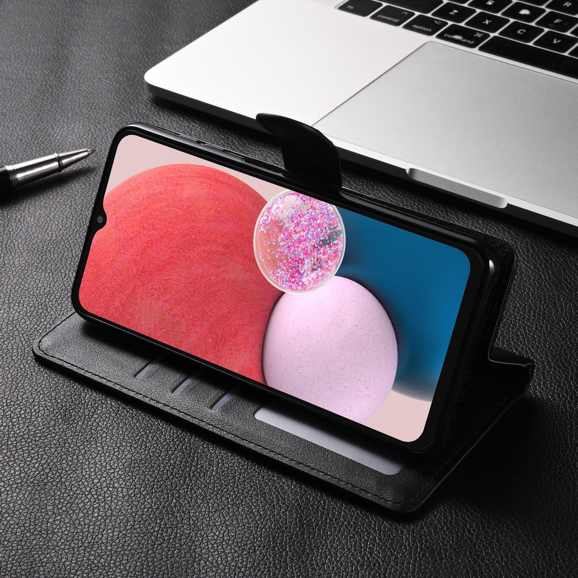 Étui portefeuille à rabat magnétique de protection en cuir synthétique de qualité supérieure / en cuir pour Xiaomi Redmi Note 11S 10 10S 9 9S 9T 8T 8 7 6 5 5A Pro Max 4X 9A 8A 7A 6A POCO X3 NFC