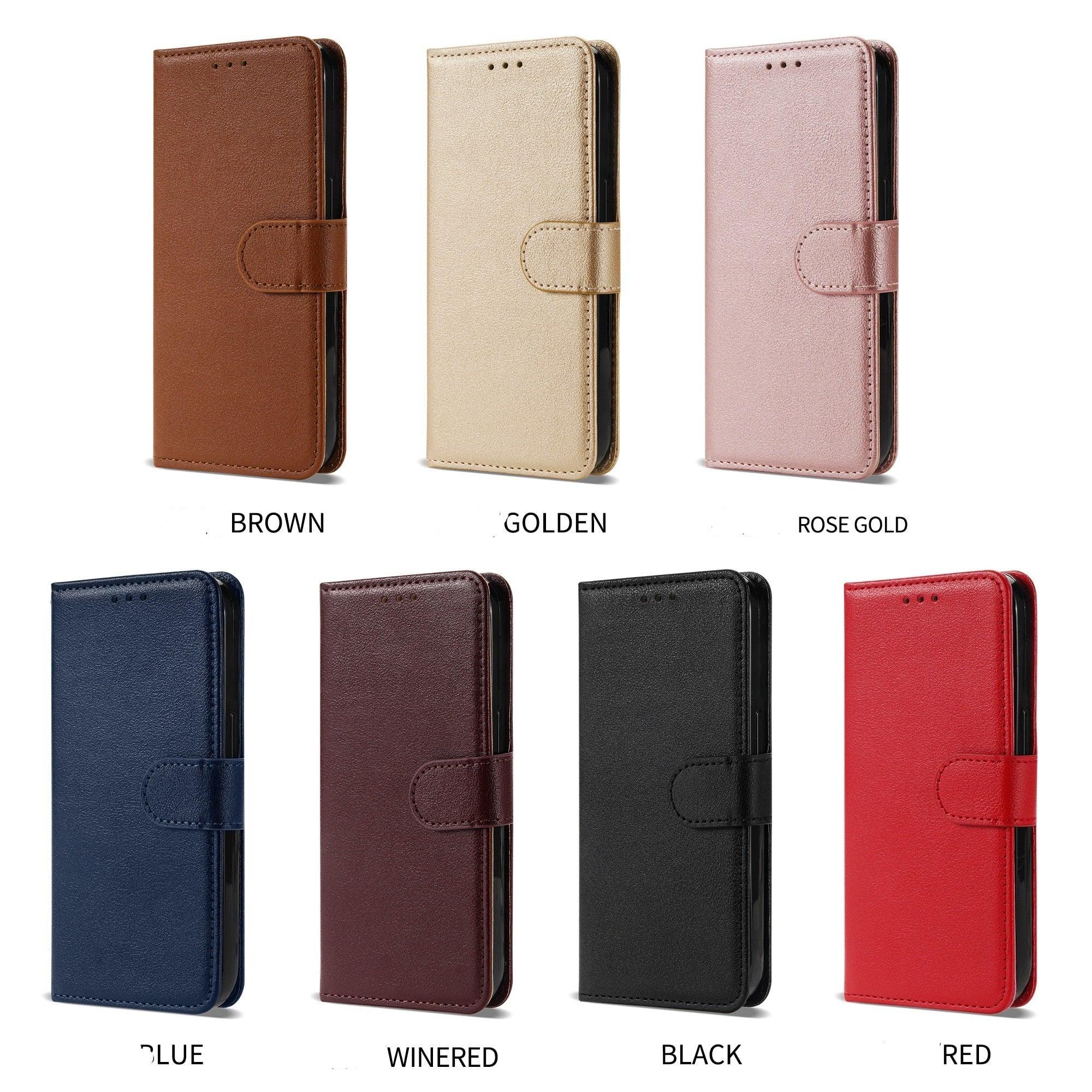 Étui portefeuille à rabat magnétique de protection en cuir synthétique de qualité supérieure / en cuir pour Xiaomi Redmi Note 11S 10 10S 9 9S 9T 8T 8 7 6 5 5A Pro Max 4X 9A 8A 7A 6A POCO X3 NFC