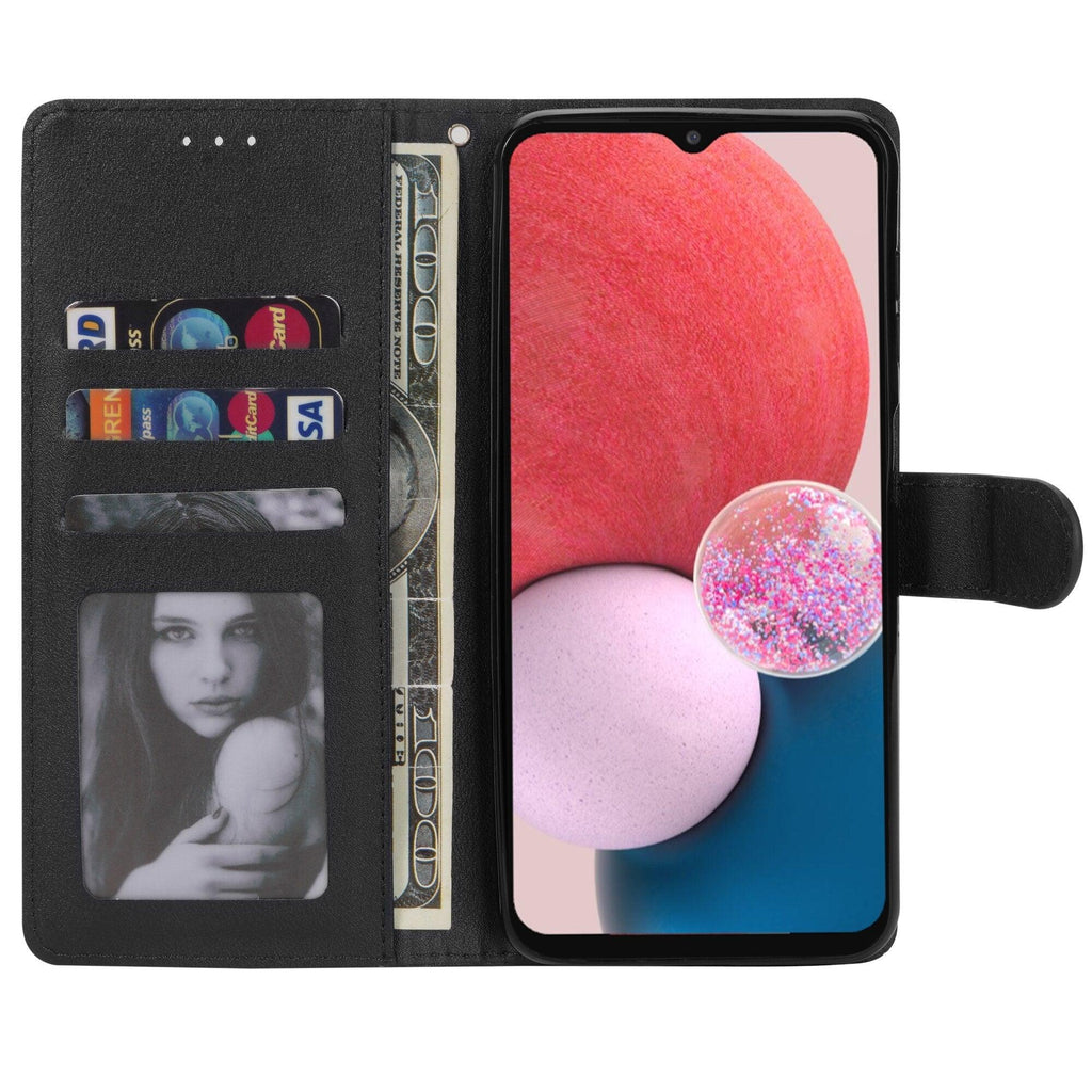 Étui portefeuille à rabat magnétique de protection en cuir synthétique de qualité supérieure / en cuir pour Xiaomi Redmi Note 11S 10 10S 9 9S 9T 8T 8 7 6 5 5A Pro Max 4X 9A 8A 7A 6A POCO X3 NFC