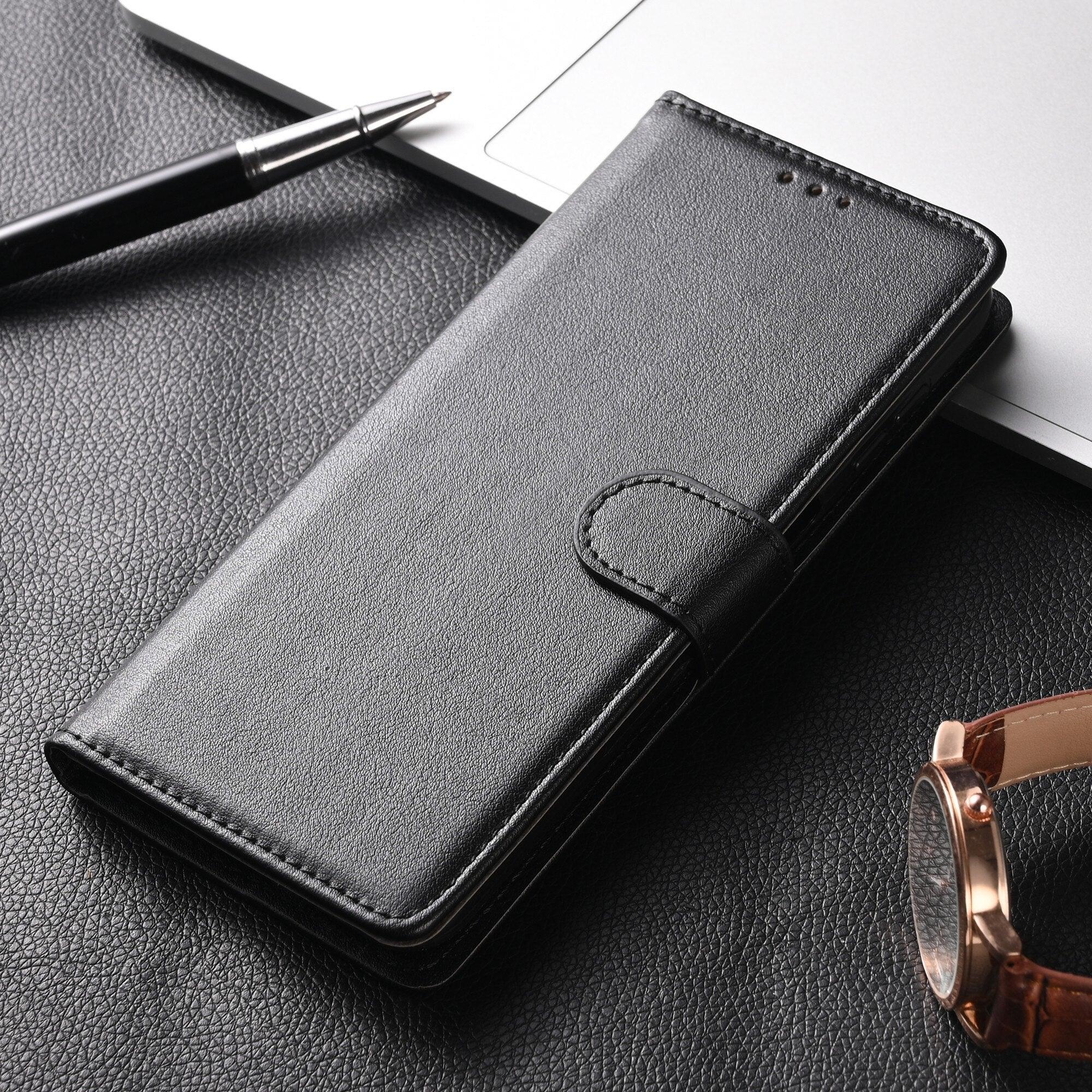 Étui portefeuille à rabat magnétique de protection en cuir synthétique de qualité supérieure / en cuir pour Xiaomi Redmi Note 11S 10 10S 9 9S 9T 8T 8 7 6 5 5A Pro Max 4X 9A 8A 7A 6A POCO X3 NFC