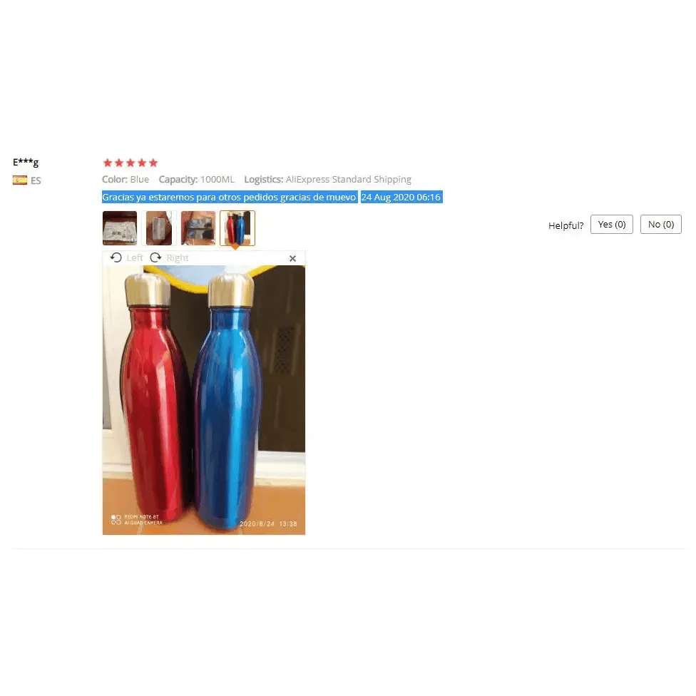 Bouteille d'eau créative double paroi sans BPA de qualité supérieure 350/500/750/1000 ml en acier inoxydable, thermos de sport portable pour bière, thé et café