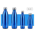 Bouteille d'eau créative double paroi sans BPA de qualité supérieure 350/500/750/1000 ml en acier inoxydable, thermos de sport portable pour bière, thé et café