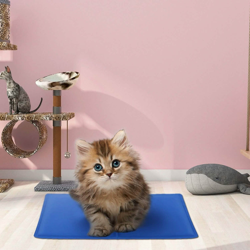 Tapis de refroidissement auto-rafraîchissant en gel activé par la pression pour animaux de compagnie
