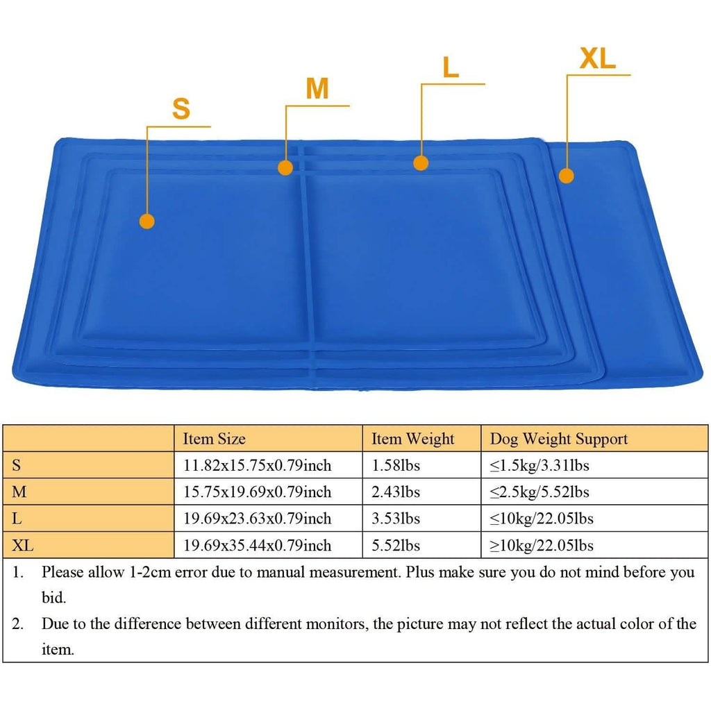 Tapis de refroidissement auto-rafraîchissant en gel activé par la pression pour animaux de compagnie