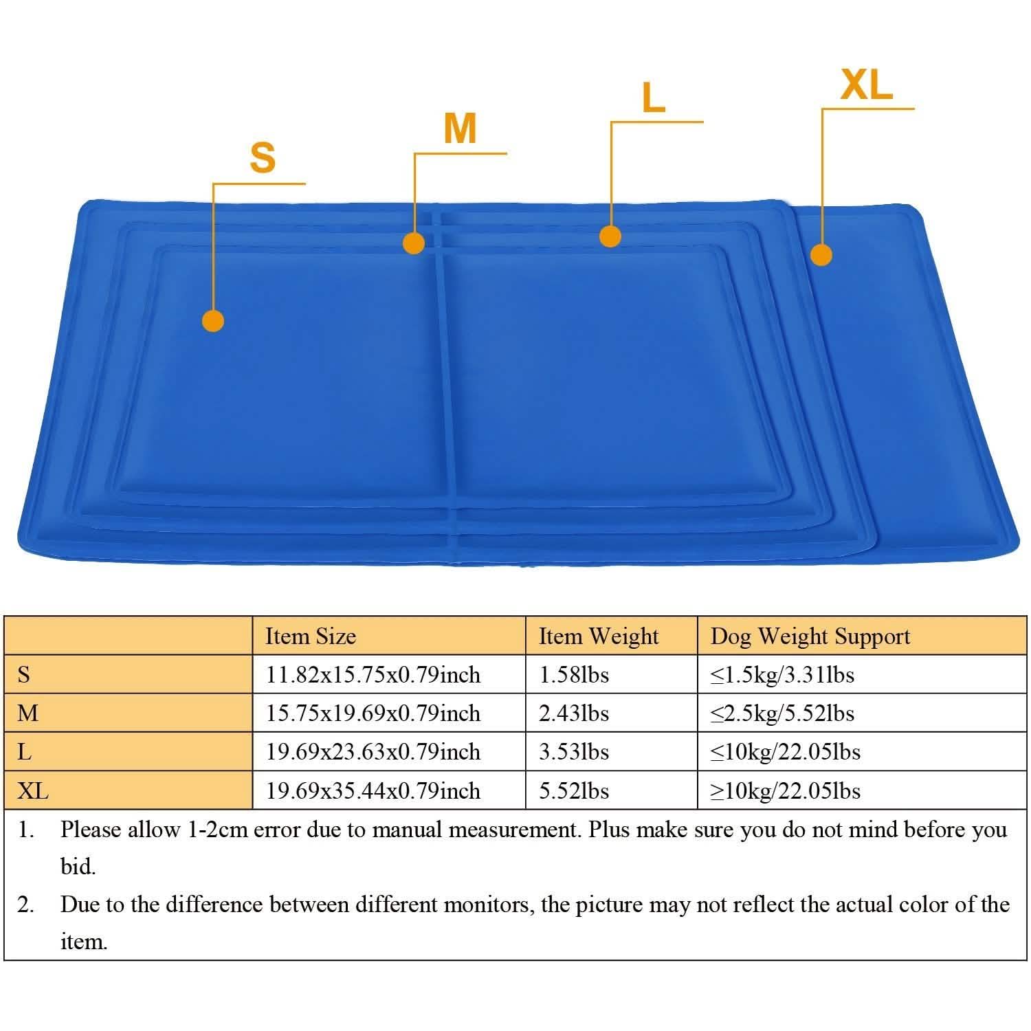 Tapis de refroidissement auto-rafraîchissant en gel activé par la pression pour animaux de compagnie