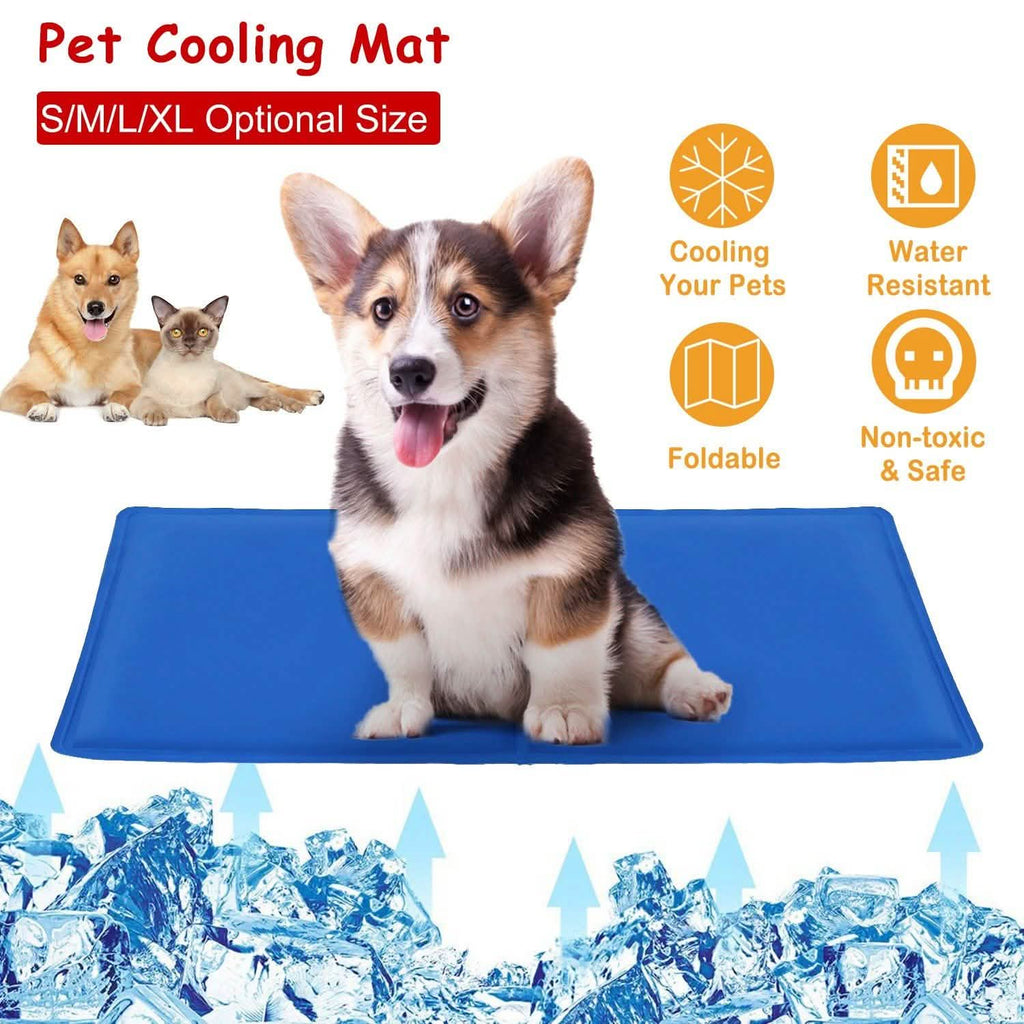 Tapis de refroidissement auto-rafraîchissant en gel activé par la pression pour animaux de compagnie
