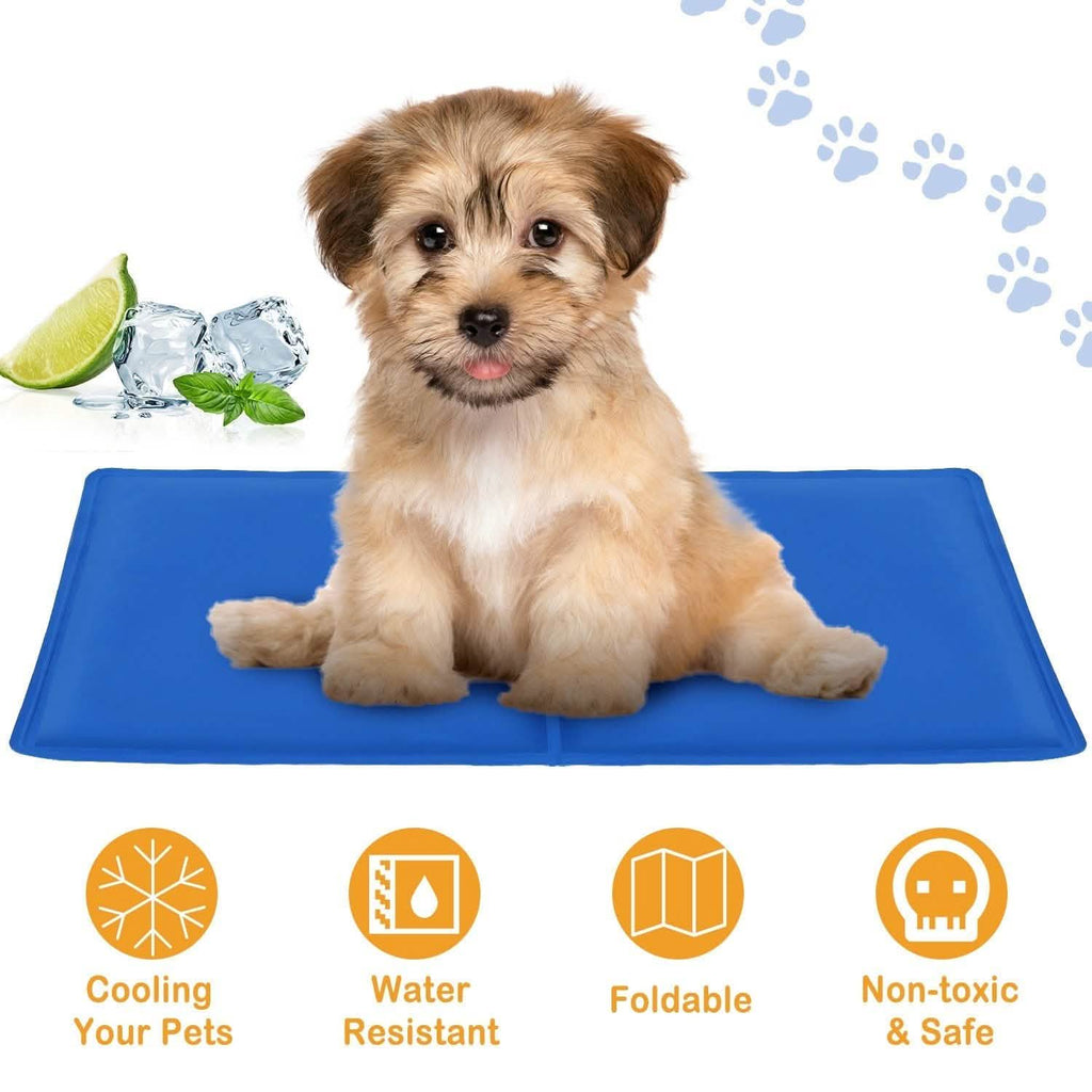 Tapis de refroidissement auto-rafraîchissant en gel activé par la pression pour animaux de compagnie