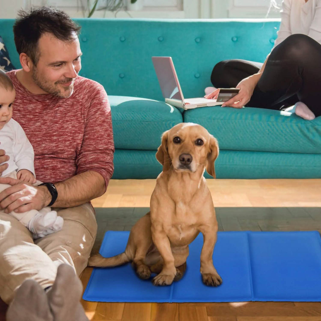 Tapis de refroidissement auto-rafraîchissant en gel activé par la pression pour animaux de compagnie