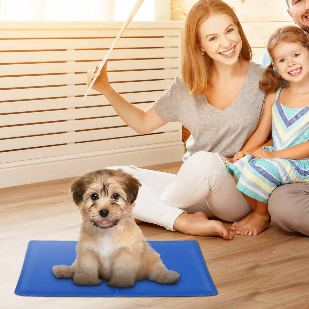 Tapis de refroidissement auto-rafraîchissant en gel activé par la pression pour animaux de compagnie