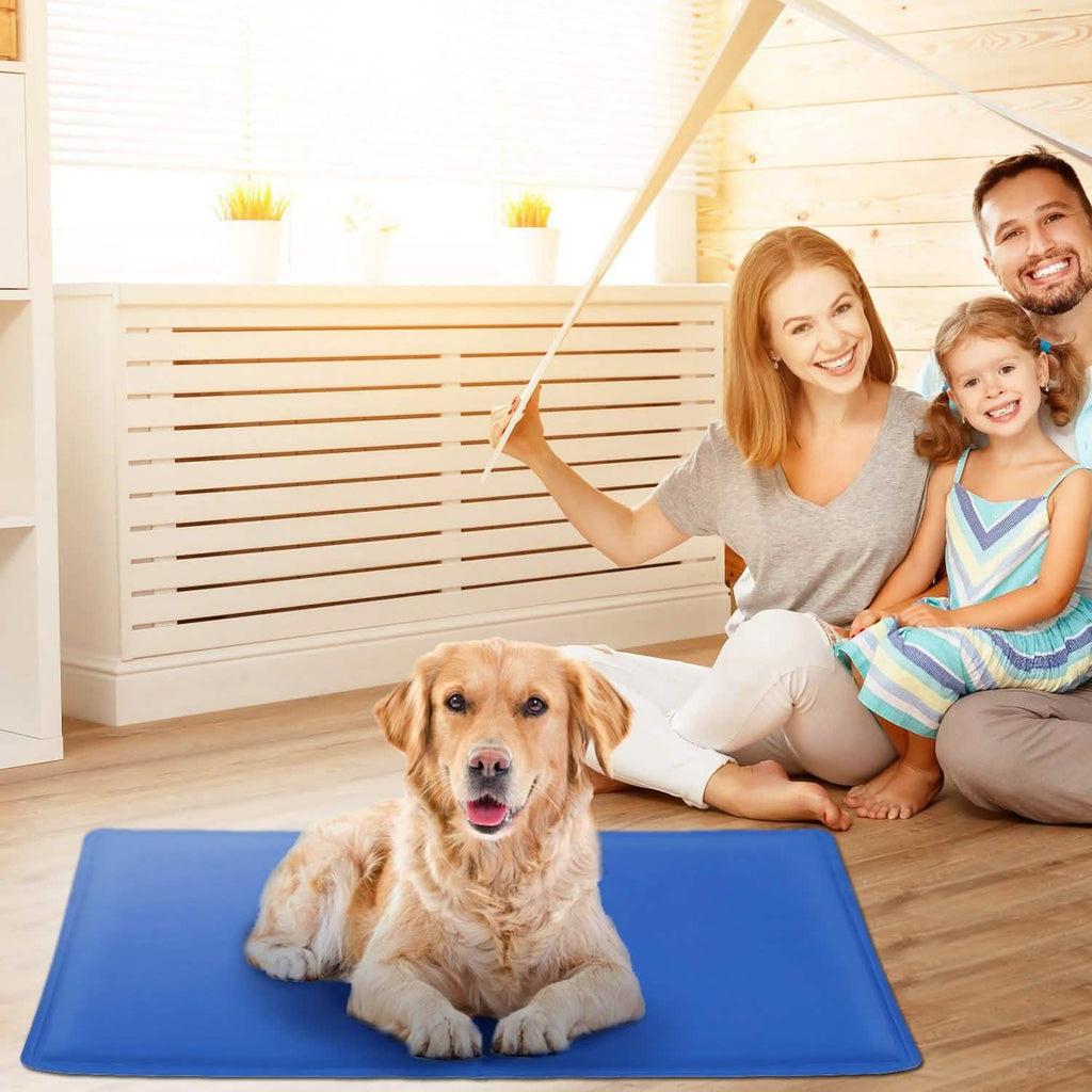 Tapis de refroidissement auto-rafraîchissant en gel activé par la pression pour animaux de compagnie