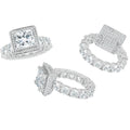 Bague éternité Princess Halo