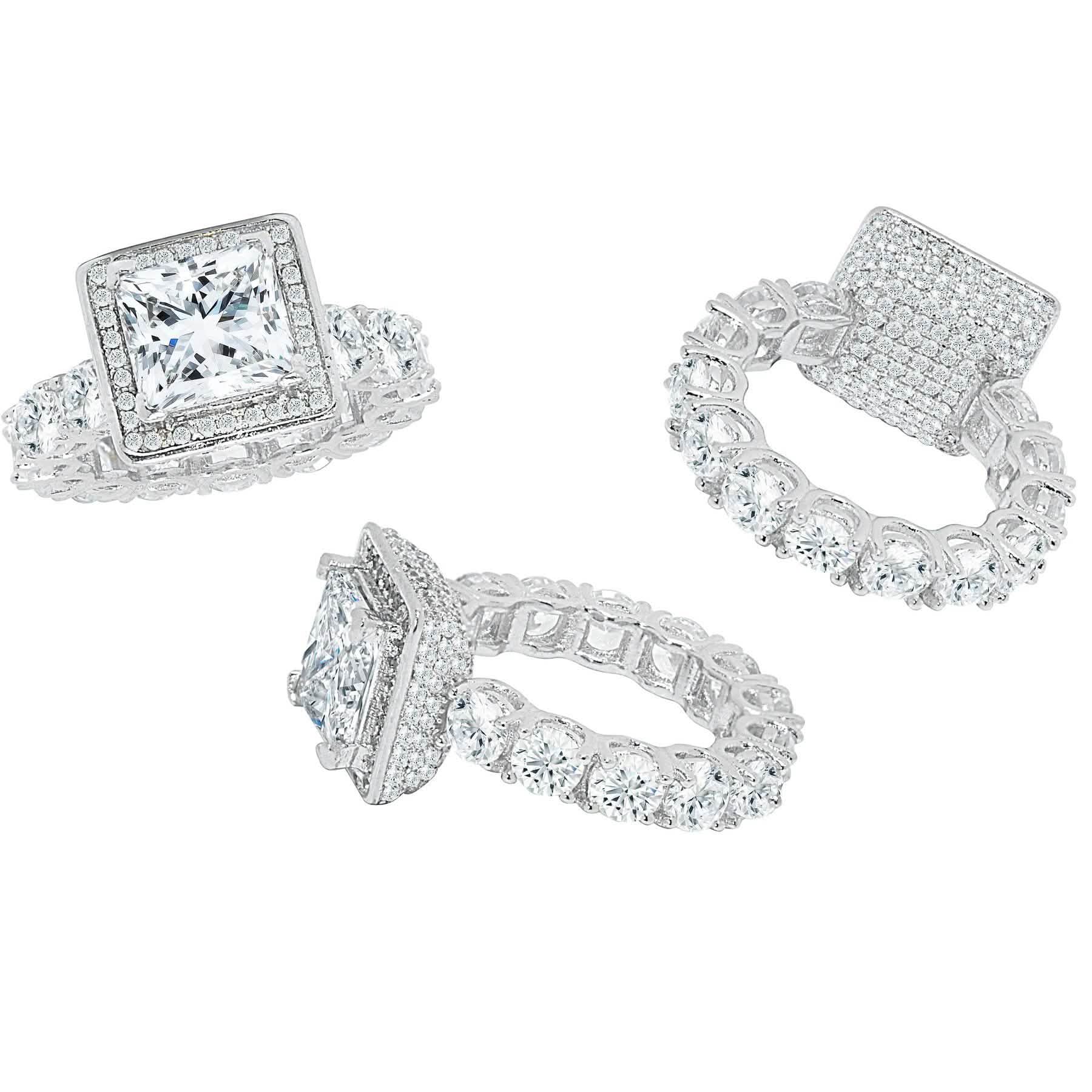 Bague éternité Princess Halo