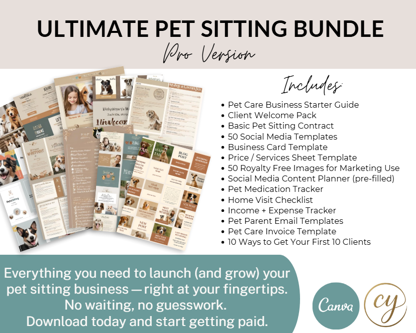 Ultimate Pet Sitting Bundle – Pro Version