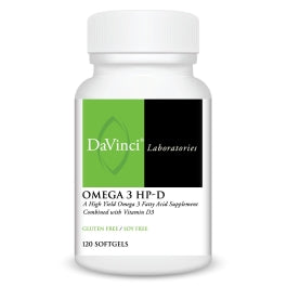 DAVINCI Labs Omega 3 HP-D - Sans gluten - 60 capsules molles