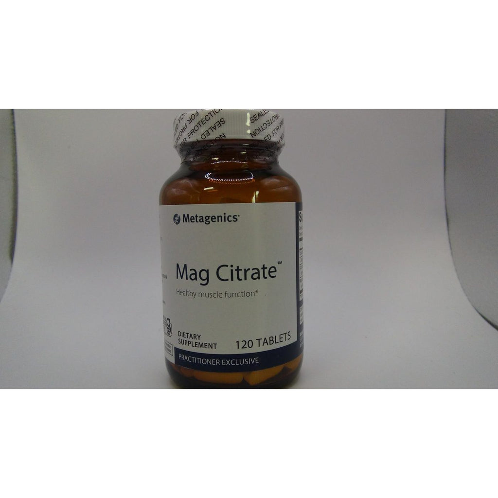 Metagenics Mag Citrate, Citrate de magnésium avec du calcium pour aider à soutenir le bon fonctionnement musculaire - 30 portions