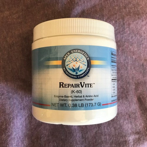 Apex Energetics K-60 REPAIRVITE (173g) à base d'enzymes, de plantes et d'acides aminés