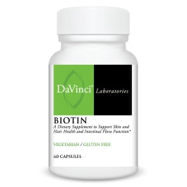 DAVINCI Labs Biotin - Vegetarian - Gluten-Free - 60 Capsules