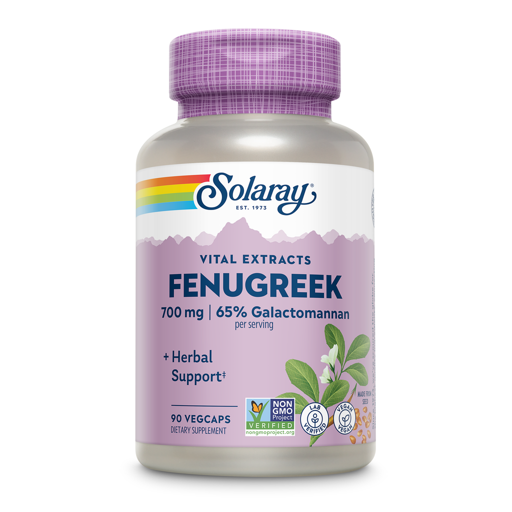 SOLARAY Guaranteed Potency Fenugreek Seed Extract, Veg Cap (Btl-Plastic) 700mg 90ct