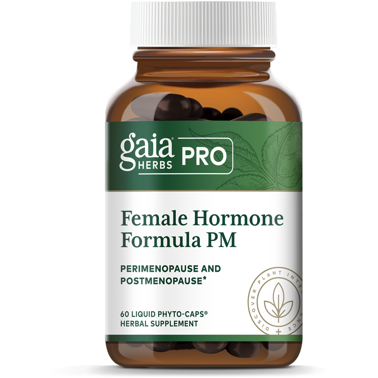 Gaia PRO Female Hormone Formula PM - Menopause Supplement for Women - 60 Vegan Liquid Phyto-Capsules (30 Servings)