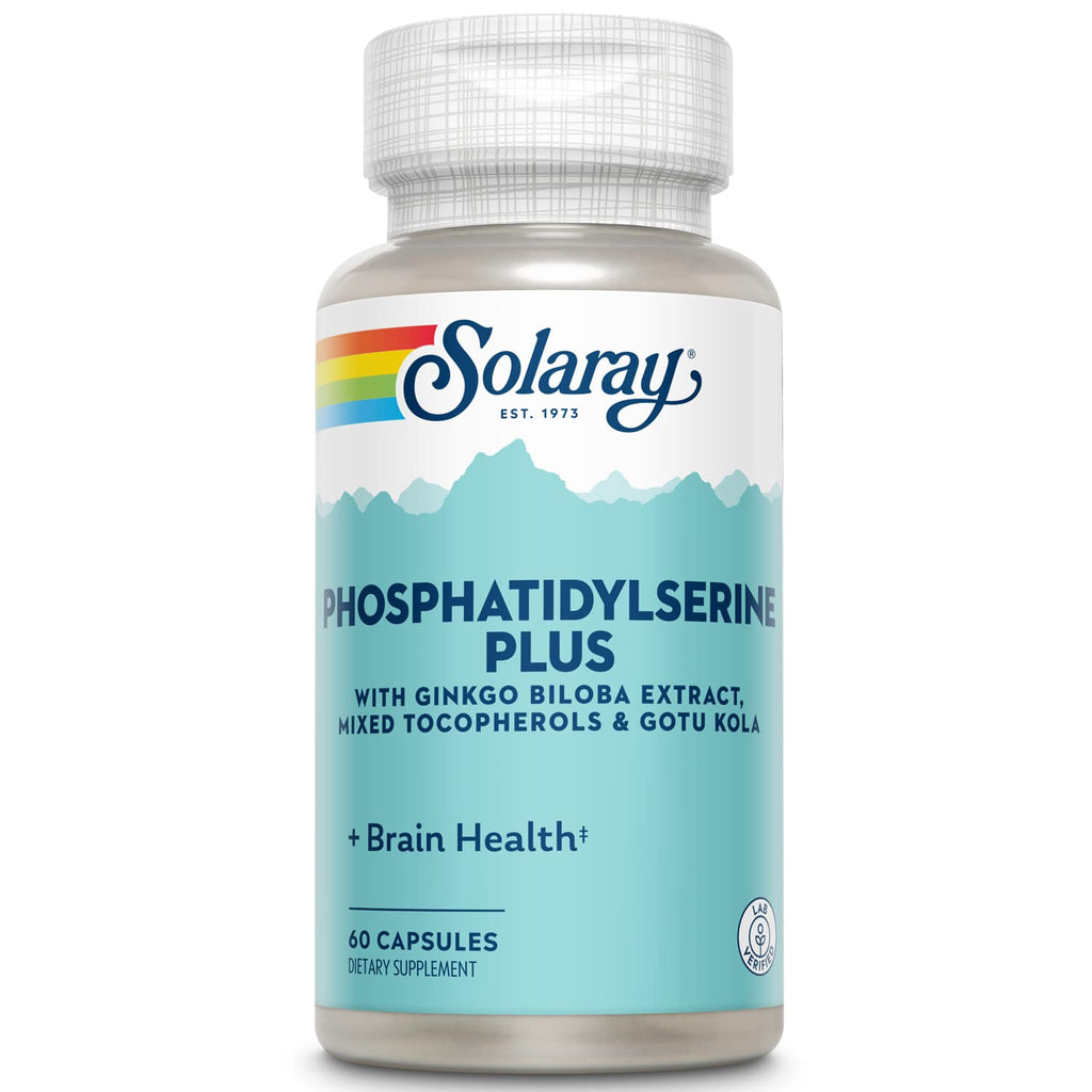 SOLARAY Phosphatidylserine Plus Complément, 100 mg 60 Comprimés