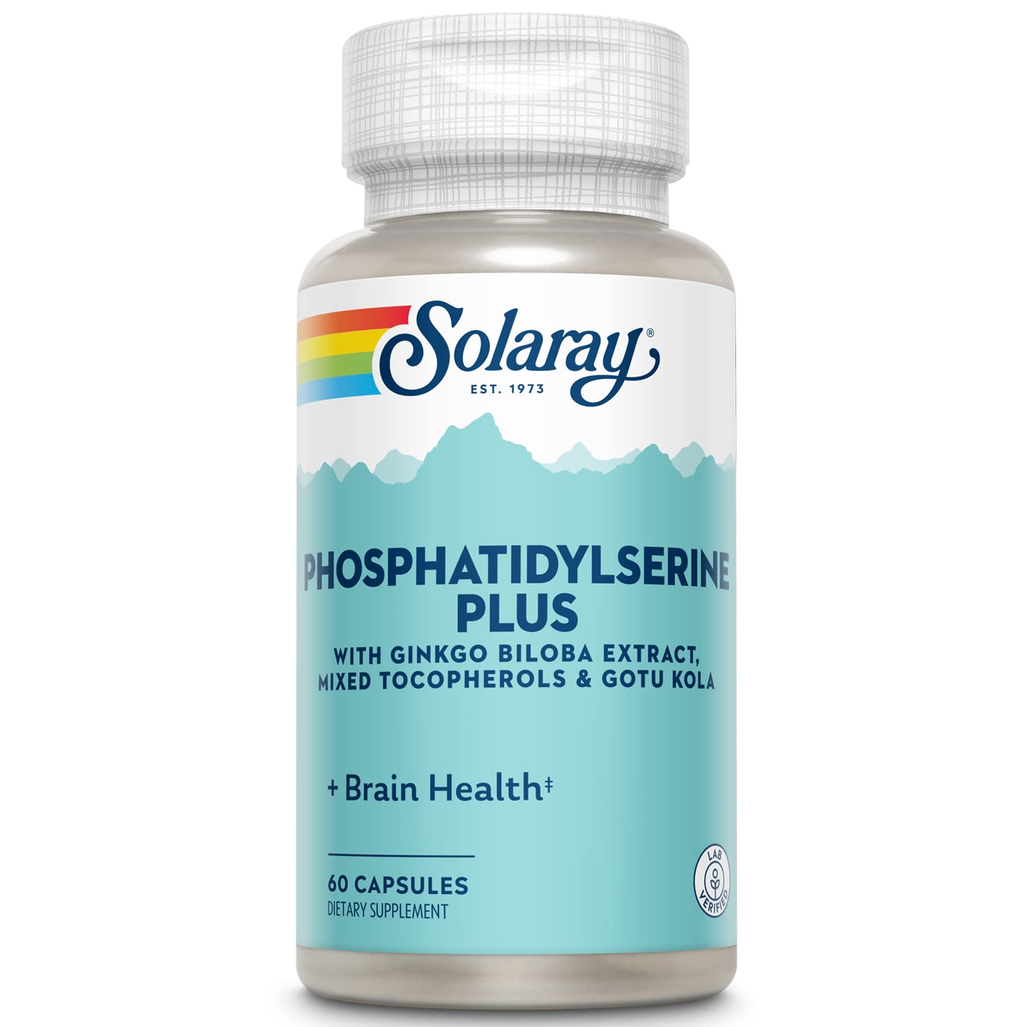 SOLARAY Phosphatidylserine Plus Complément, 100 mg 60 Comprimés