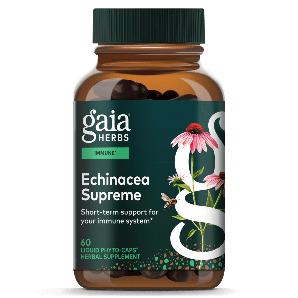 Gaia PRO Echinacea Blend - Immune Support Supplement - 60 Vegan Liquid Phyto-Capsules (30 Servings)