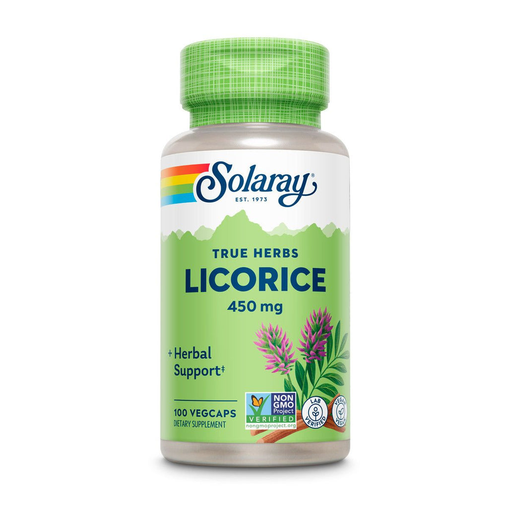 SOLARAY Licorice Root Supplement, 450 mg 100 Count