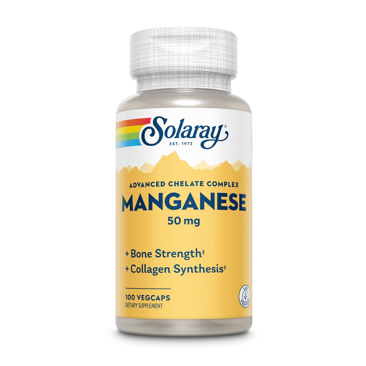 Solaray Complément de Manganèse 50 mg - 100 Comprimés