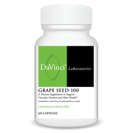 DaVinci Labs Grape Seed-100 - With 100 mg Grape Seed Extract per Serving - Gluten-Free - 60 Vegetarian Capsules
