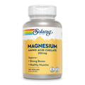 Solaray Magnésium Chélaté Acides Aminés 200 mg, Complément de Magnésium Chélaté pour la Santé Osseuse, la Santé Cardiaque et le Soutien de la Fonction Musculaire, Végétalien, Garantie de Remboursement de 60 Jours, 100 Portions, 100 VegCaps
