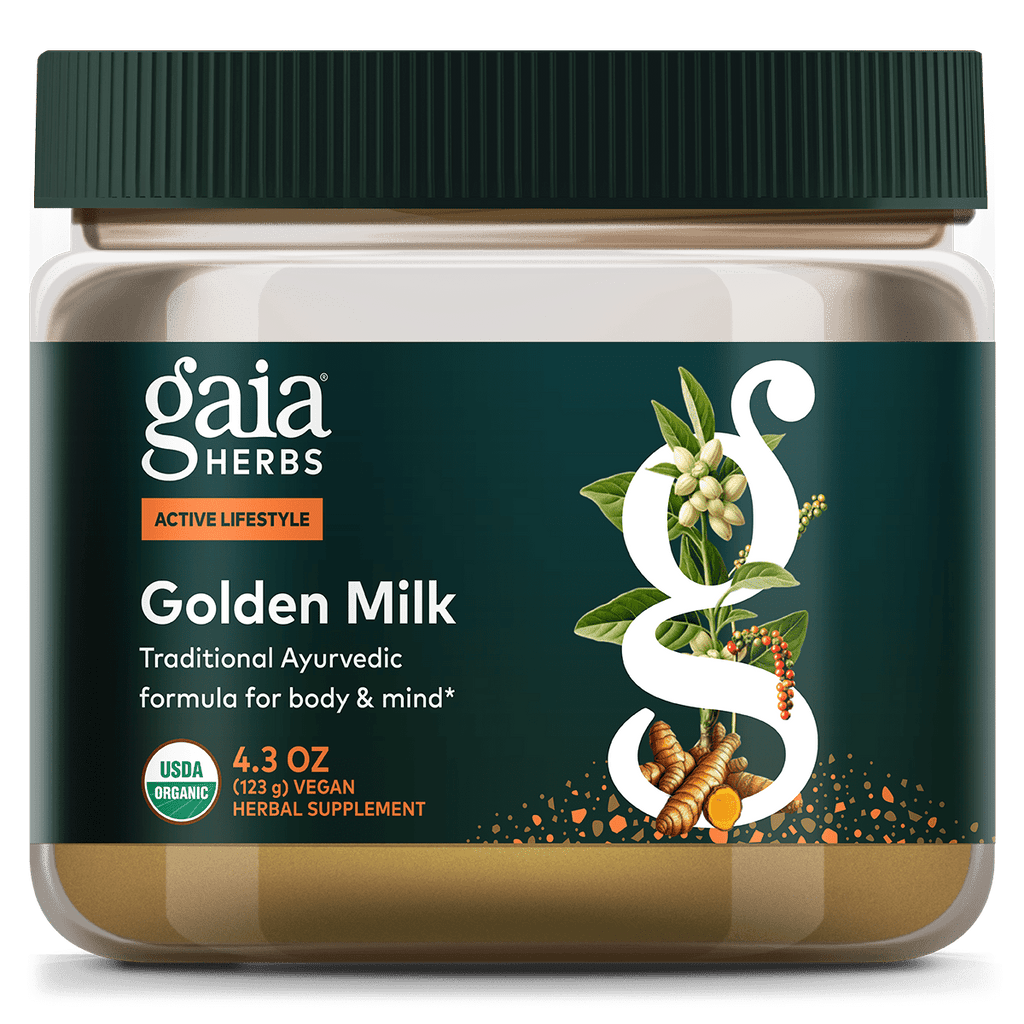 Gaia Herbs Golden Milk Poudre - Supplément végétalien de soutien au stress