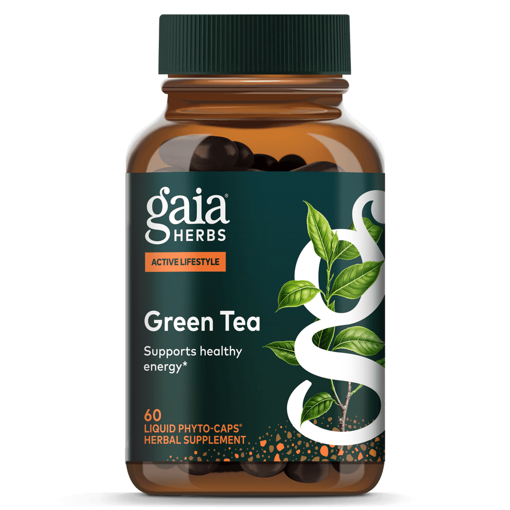 Gaia PRO Thé Vert - Complément Alimentaire à Base de Thé Vert - 60 Phyto-Capsules Liquides Végétaliennes (30 Portions)