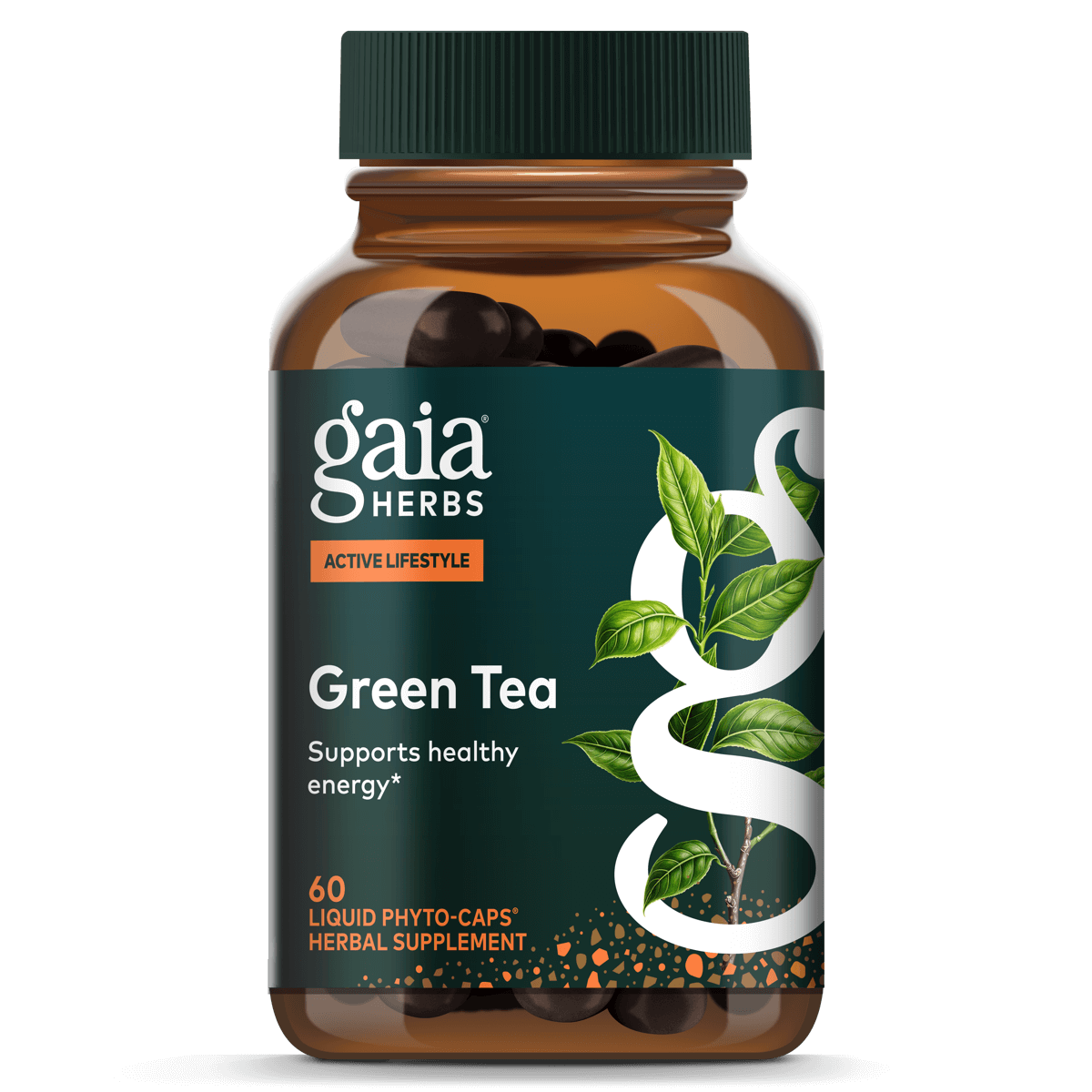 Gaia PRO Thé Vert - Complément Alimentaire à Base de Thé Vert - 60 Phyto-Capsules Liquides Végétaliennes (30 Portions)