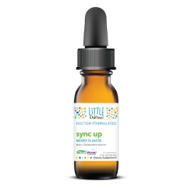 Little DaVinci Sync Up - Liquid Supplement for Kids to Support Cognitive Function, Social Interaction, Focus and Immune Response - Berry Flavor - 60 ml, 60 Servings