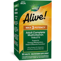 Nature's Way Alive! Max3 Potency Multivitamin, Support Daily Energy Metabolism, 60 Tablets