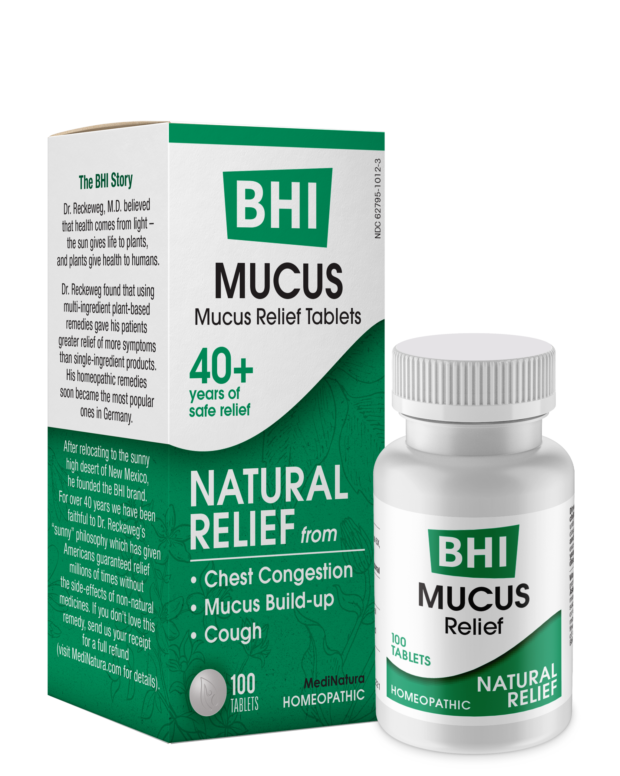 MediNatura BHI Soulagement du mucus 100 comprimés
