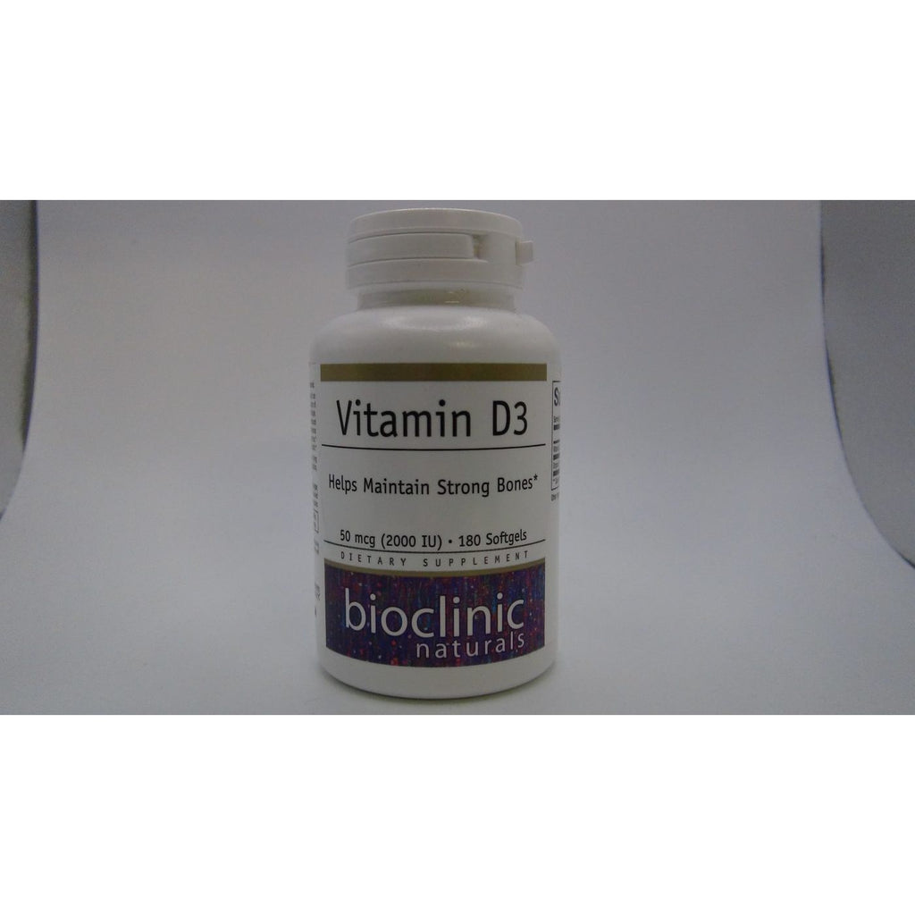 Bioclinic Naturals Vitamin D3 2000 IU 180 Softgels